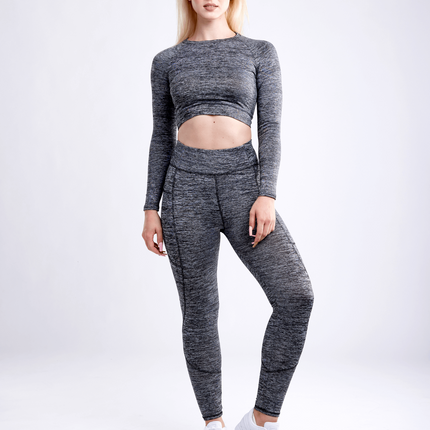 Long-Sleeve Crop Top