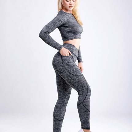 Long-Sleeve Crop Top