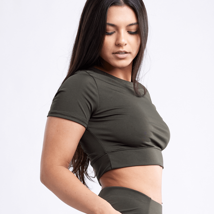 Short-Sleeve Crop Top