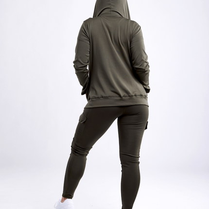 High-Waisted Leggings with Side Cargo Pockets