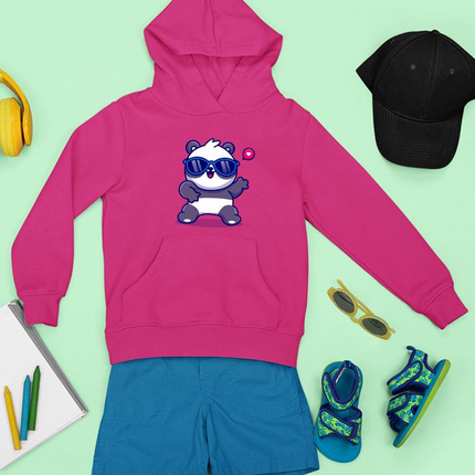 Cute Cool Panda W Sunglasses Hoodie -Image by Shutterstock