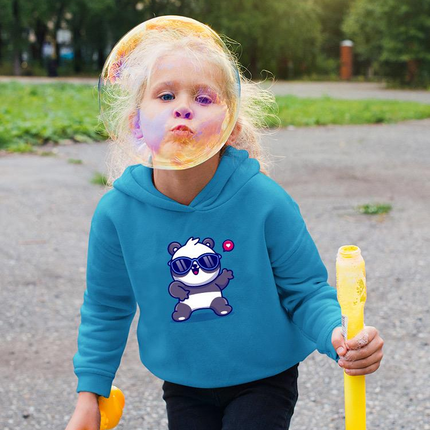 Cute Cool Panda W Sunglasses Hoodie -Image by Shutterstock