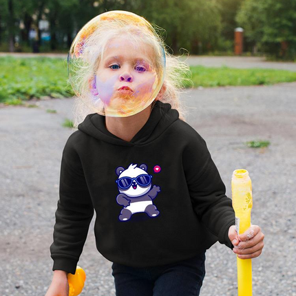 Cute Cool Panda W Sunglasses Hoodie -Image by Shutterstock