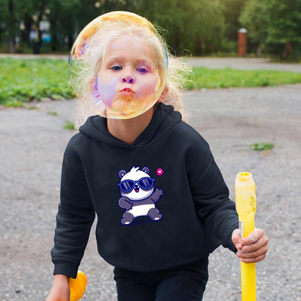 Cute Cool Panda W Sunglasses Hoodie -Image by Shutterstock