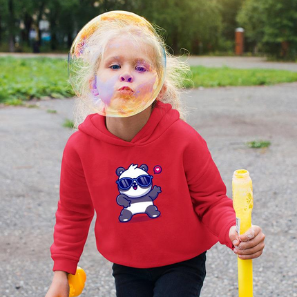 Cute Cool Panda W Sunglasses Hoodie -Image by Shutterstock