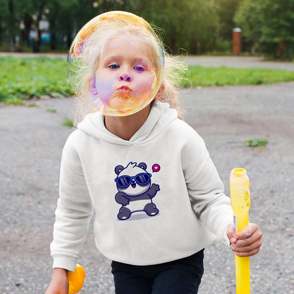 Cute Cool Panda W Sunglasses Hoodie -Image by Shutterstock
