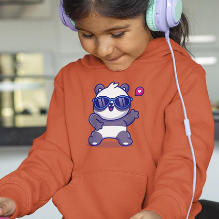 Cute Cool Panda W Sunglasses Hoodie -Image by Shutterstock
