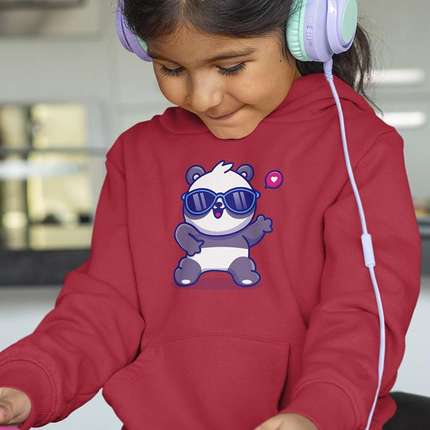Cute Cool Panda W Sunglasses Hoodie -Image by Shutterstock