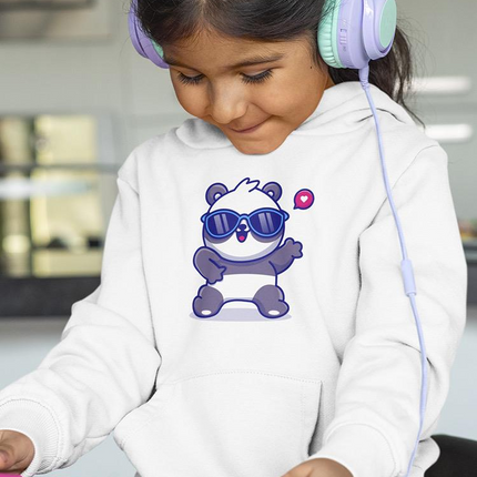 Cute Cool Panda W Sunglasses Hoodie -Image by Shutterstock