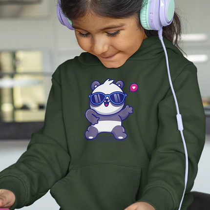 Cute Cool Panda W Sunglasses Hoodie -Image by Shutterstock