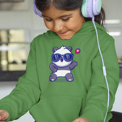 Cute Cool Panda W Sunglasses Hoodie -Image by Shutterstock