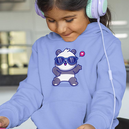 Cute Cool Panda W Sunglasses Hoodie -Image by Shutterstock