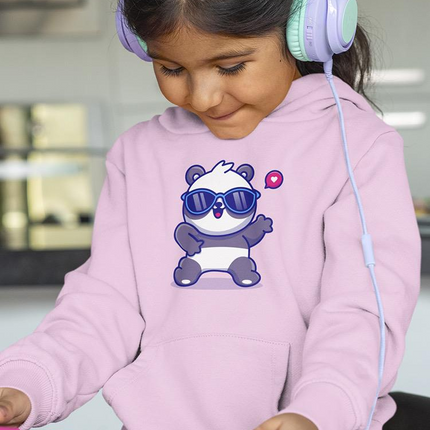 Cute Cool Panda W Sunglasses Hoodie -Image by Shutterstock