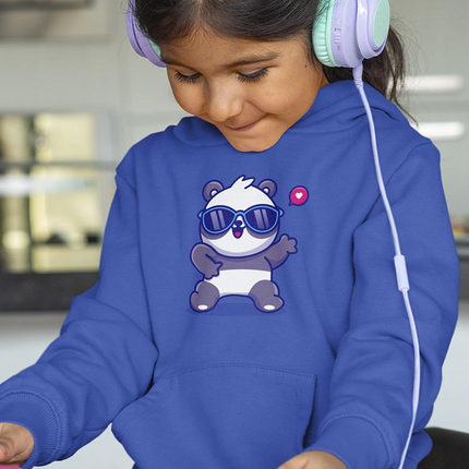 Cute Cool Panda W Sunglasses Hoodie -Image by Shutterstock