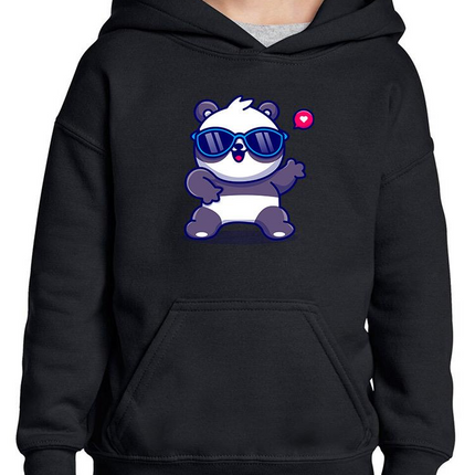 Cute Cool Panda W Sunglasses Hoodie -Image by Shutterstock