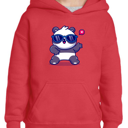 Cute Cool Panda W Sunglasses Hoodie -Image by Shutterstock