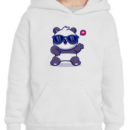 Cute Cool Panda W Sunglasses Hoodie -Image by Shutterstock