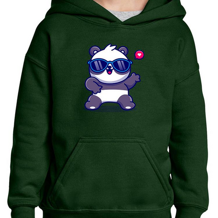 Cute Cool Panda W Sunglasses Hoodie -Image by Shutterstock