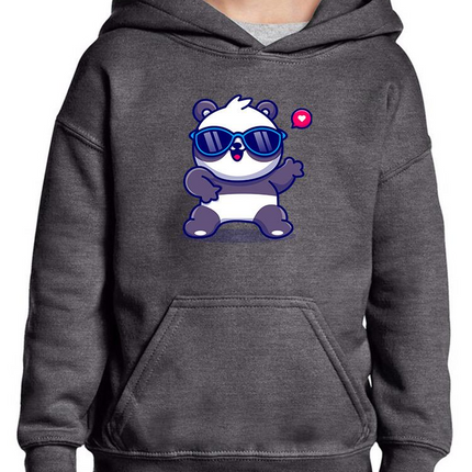 Cute Cool Panda W Sunglasses Hoodie -Image by Shutterstock