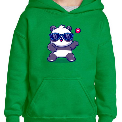 Cute Cool Panda W Sunglasses Hoodie -Image by Shutterstock