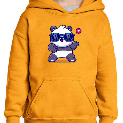 Cute Cool Panda W Sunglasses Hoodie -Image by Shutterstock