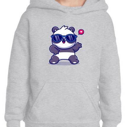 Cute Cool Panda W Sunglasses Hoodie -Image by Shutterstock