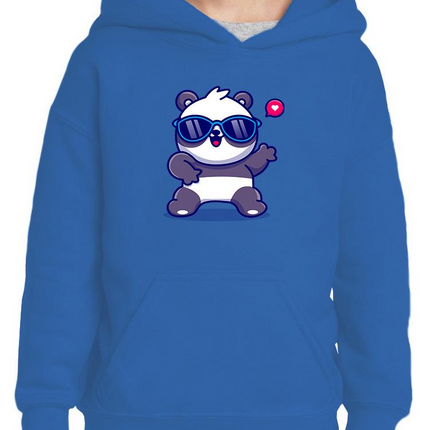 Cute Cool Panda W Sunglasses Hoodie -Image by Shutterstock