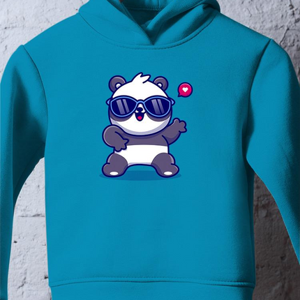Cute Cool Panda W Sunglasses Hoodie -Image by Shutterstock