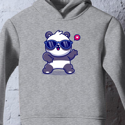 Cute Cool Panda W Sunglasses Hoodie -Image by Shutterstock