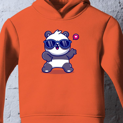 Cute Cool Panda W Sunglasses Hoodie -Image by Shutterstock