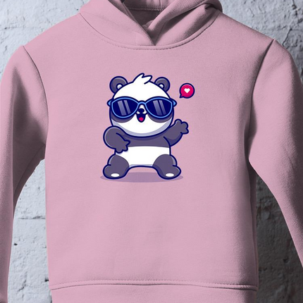 Cute Cool Panda W Sunglasses Hoodie -Image by Shutterstock