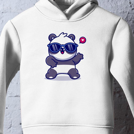 Cute Cool Panda W Sunglasses Hoodie -Image by Shutterstock