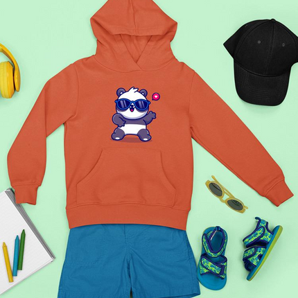 Cute Cool Panda W Sunglasses Hoodie -Image by Shutterstock