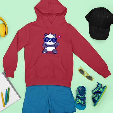 Cute Cool Panda W Sunglasses Hoodie -Image by Shutterstock