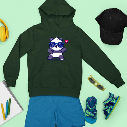 Cute Cool Panda W Sunglasses Hoodie -Image by Shutterstock