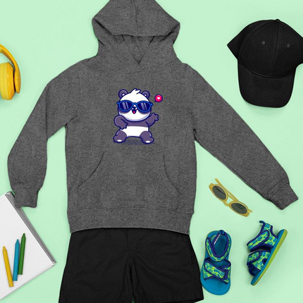 Cute Cool Panda W Sunglasses Hoodie -Image by Shutterstock