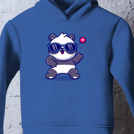 Cute Cool Panda W Sunglasses Hoodie -Image by Shutterstock