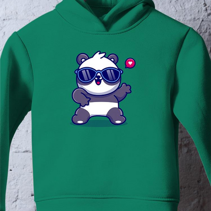Cute Cool Panda W Sunglasses Hoodie -Image by Shutterstock