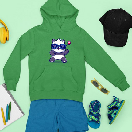 Cute Cool Panda W Sunglasses Hoodie -Image by Shutterstock