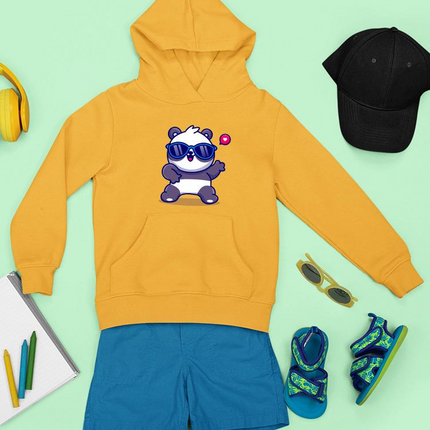 Cute Cool Panda W Sunglasses Hoodie -Image by Shutterstock