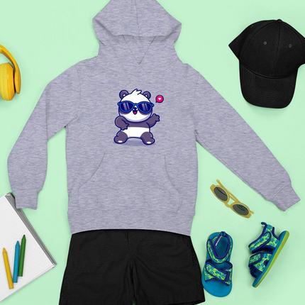Cute Cool Panda W Sunglasses Hoodie -Image by Shutterstock