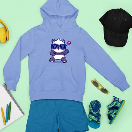 Cute Cool Panda W Sunglasses Hoodie -Image by Shutterstock