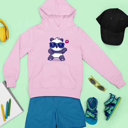Cute Cool Panda W Sunglasses Hoodie -Image by Shutterstock