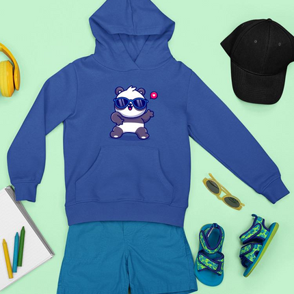 Cute Cool Panda W Sunglasses Hoodie -Image by Shutterstock