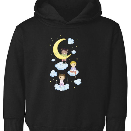 Kids On Clouds With Moon Hoodie -Image by Shutterstock