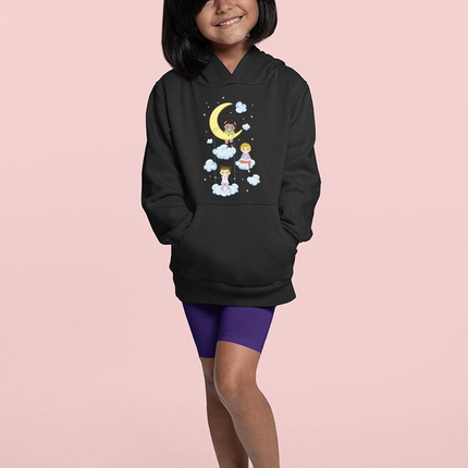 Kids On Clouds With Moon Hoodie -Image by Shutterstock