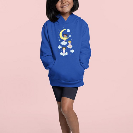 Kids On Clouds With Moon Hoodie -Image by Shutterstock