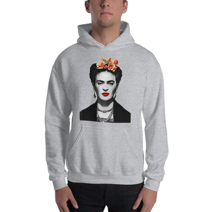Frida Kahlo With Flowers Poster Artwork Unisex Hoodie