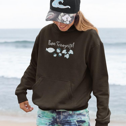 Buon Ferragosto Seafood Doodles Hoodie -Image by Shutterstock