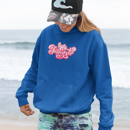 Buon Ferragosto Red Lettering Hoodie -Image by Shutterstock